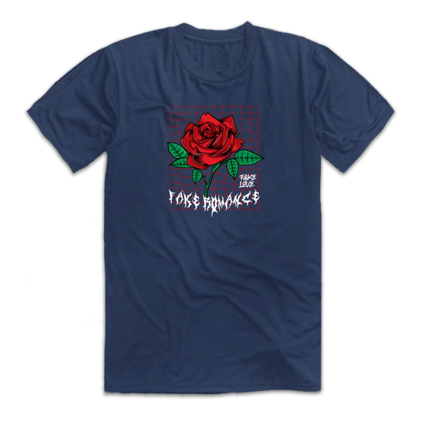 Тениска с цветен принт FAKE LOVE Тениска с цветен принт FAKE LOVE